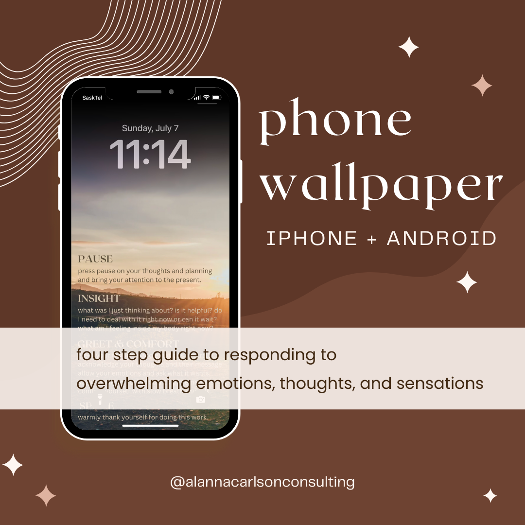 Phone Wallpaper for Anxiety | A Calm Lock-Screen Reminder for Anxious, Overwhelmed Moments