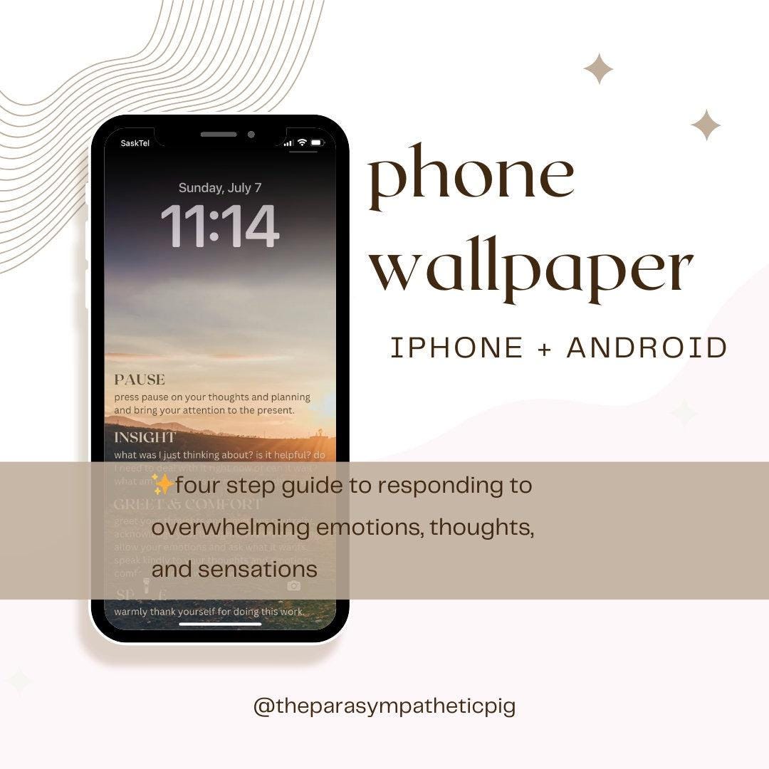 Anxiety Phone Wallpaper | Calm Background & Mindfulness Art | Stress Management Digital Design | Aesthetic Anxiety Treatment Screen Saver