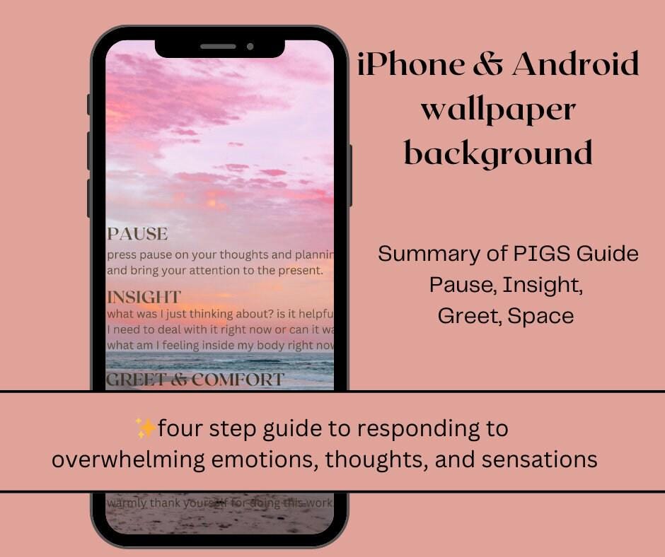 Anxiety Phone Wallpaper | Calm Background & Mindfulness Art | Stress Management Digital Design | Aesthetic Anxiety Treatment Screen Saver