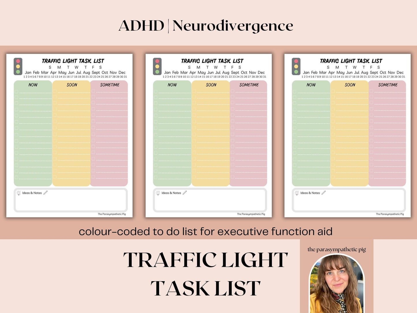 ADHD To-Do List Template | Daily Planner & Task Organizer household | Study Aid for Students Adults | Neurodivergent Tools | PDF Download