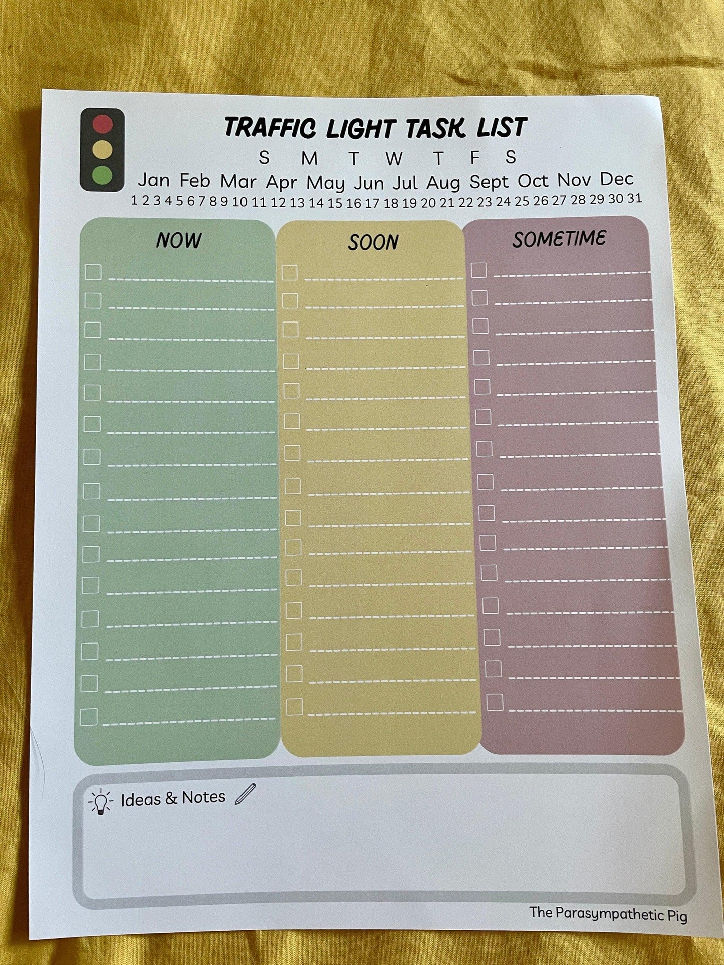 ADHD To-Do List Template | Daily Planner & Task Organizer household | Study Aid for Students Adults | Neurodivergent Tools | PDF Download