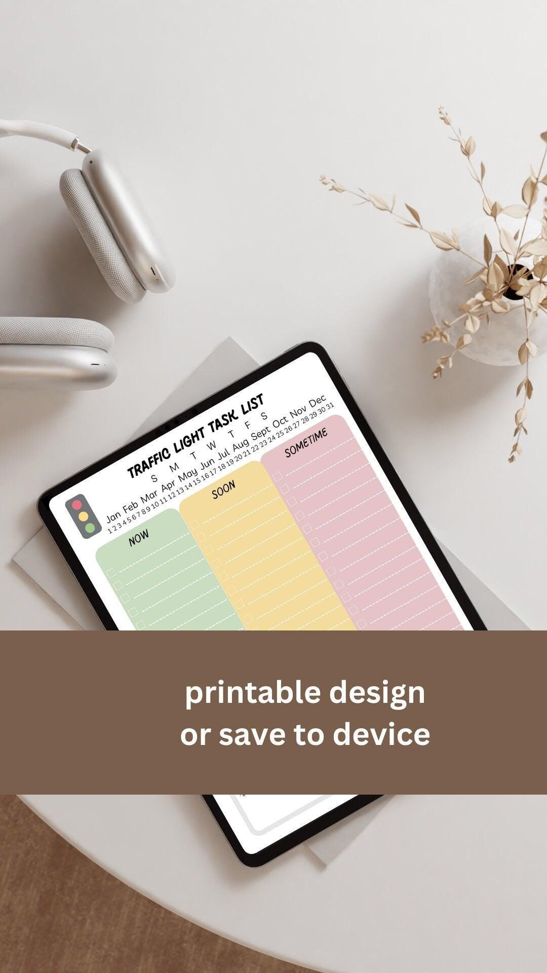 ADHD To-Do List Template | Daily Planner & Task Organizer household | Study Aid for Students Adults | Neurodivergent Tools | PDF Download