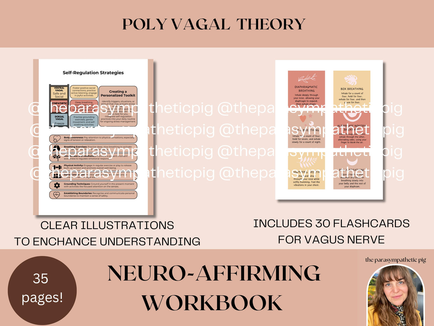 Polyvagal Theory Workbook for Nervous System Regulation | Trauma-Informed Printable Guide for ND Women & Burnout Recovery
