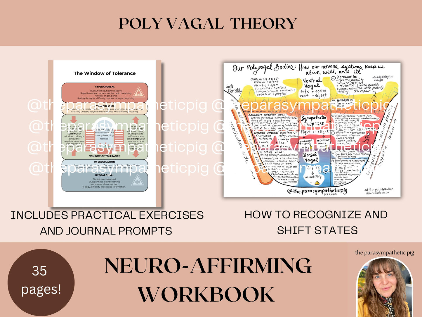 Polyvagal Theory Workbook for Nervous System Regulation | Trauma-Informed Printable Guide for ND Women & Burnout Recovery