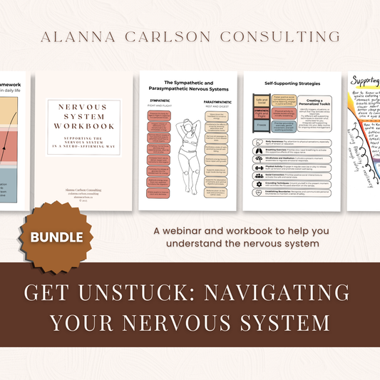 Get Unstuck Bundle: Using Nervous System Mapping to Support Overwhelm | A Live Webinar Recording and Nervous System Workbook Bundle