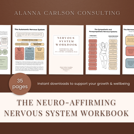 Nervous System Workbook | Trauma-Informed Printable Guide for Neurodivergent Women | Burnout Recovery