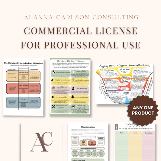 Commercial License (Professional Use) | Professional Resource Use for Clients, Students or Groups