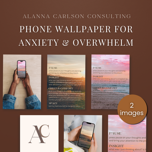 Phone Wallpaper for Anxiety  | A Calm Lock-Screen Reminder for Anxious, Overwhelmed Moments