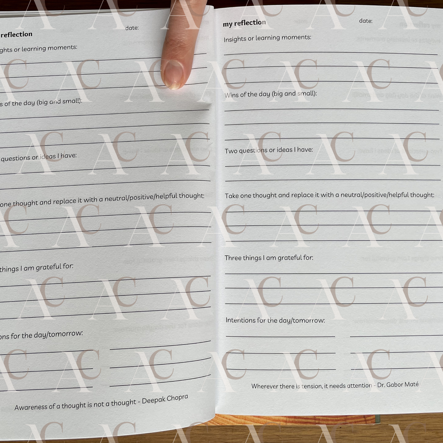 The Wellbeing Journal | A Supportive Daily Journal Designed for Rest, Reflection, and Real Life
